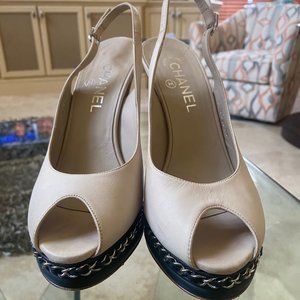 Worn Once CHANEL Slingback Heels